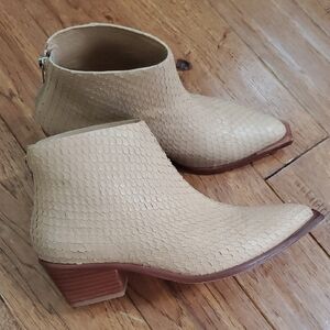 Wal & Pai West Camel Snake Booties